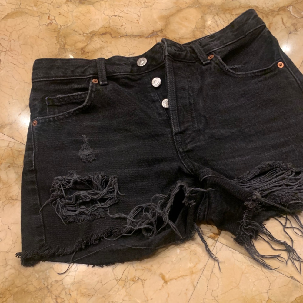 Topshop Distressed Shorts
